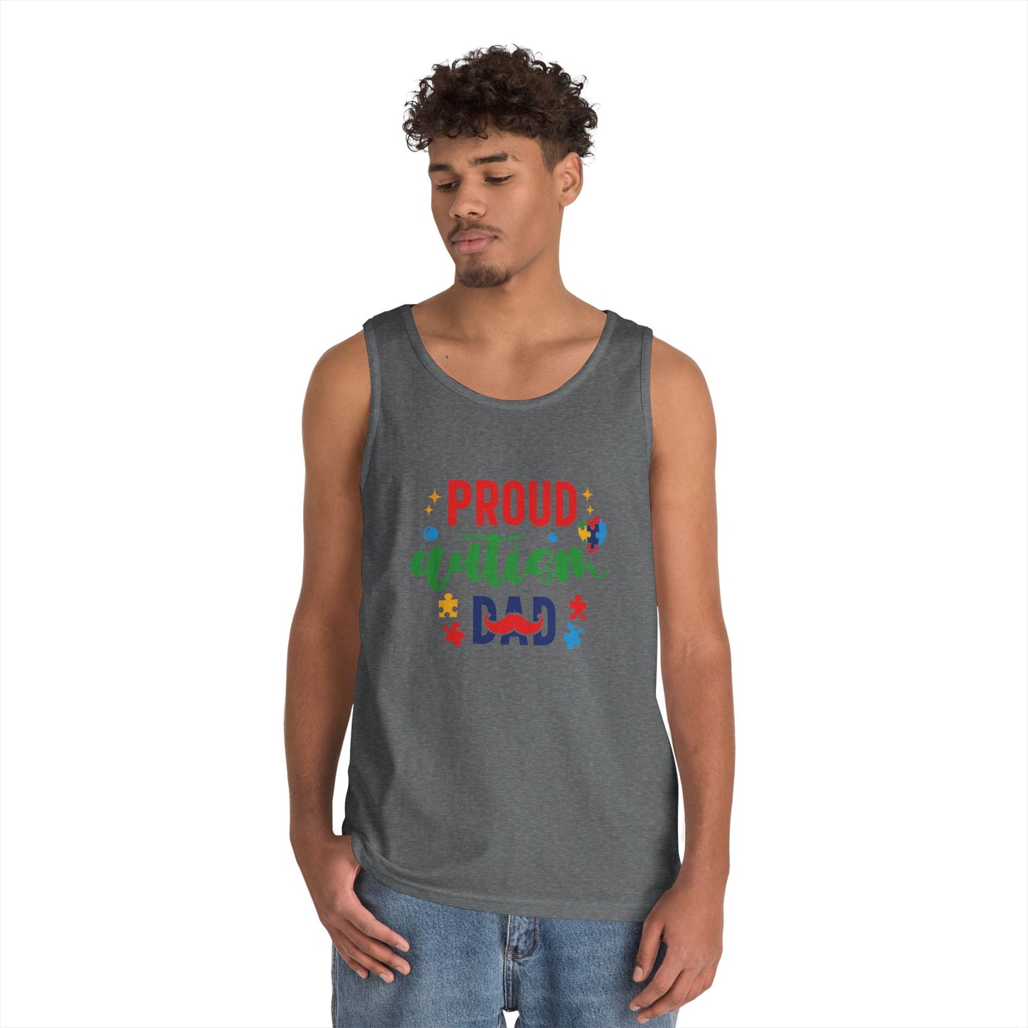 Proud Autism Dad Tank Top