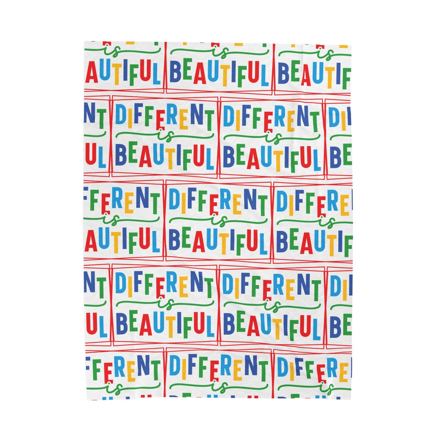 Different Is Beautiful Plush Blanket