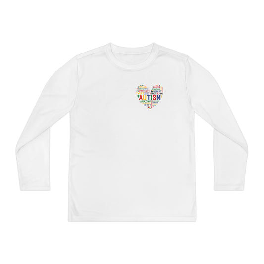 Youth Autism Puzzle Heart Long Sleeve Shirt