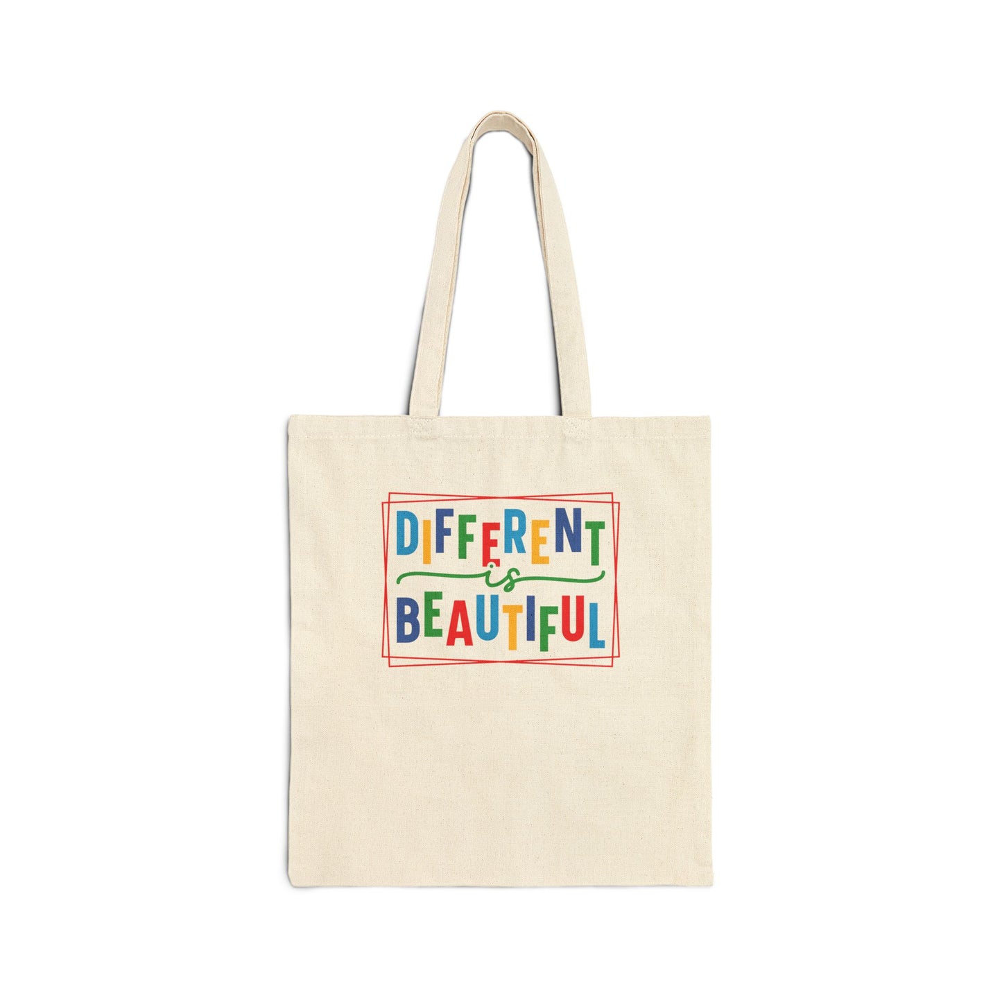 Different is Beautiful Canvas Tote Bag