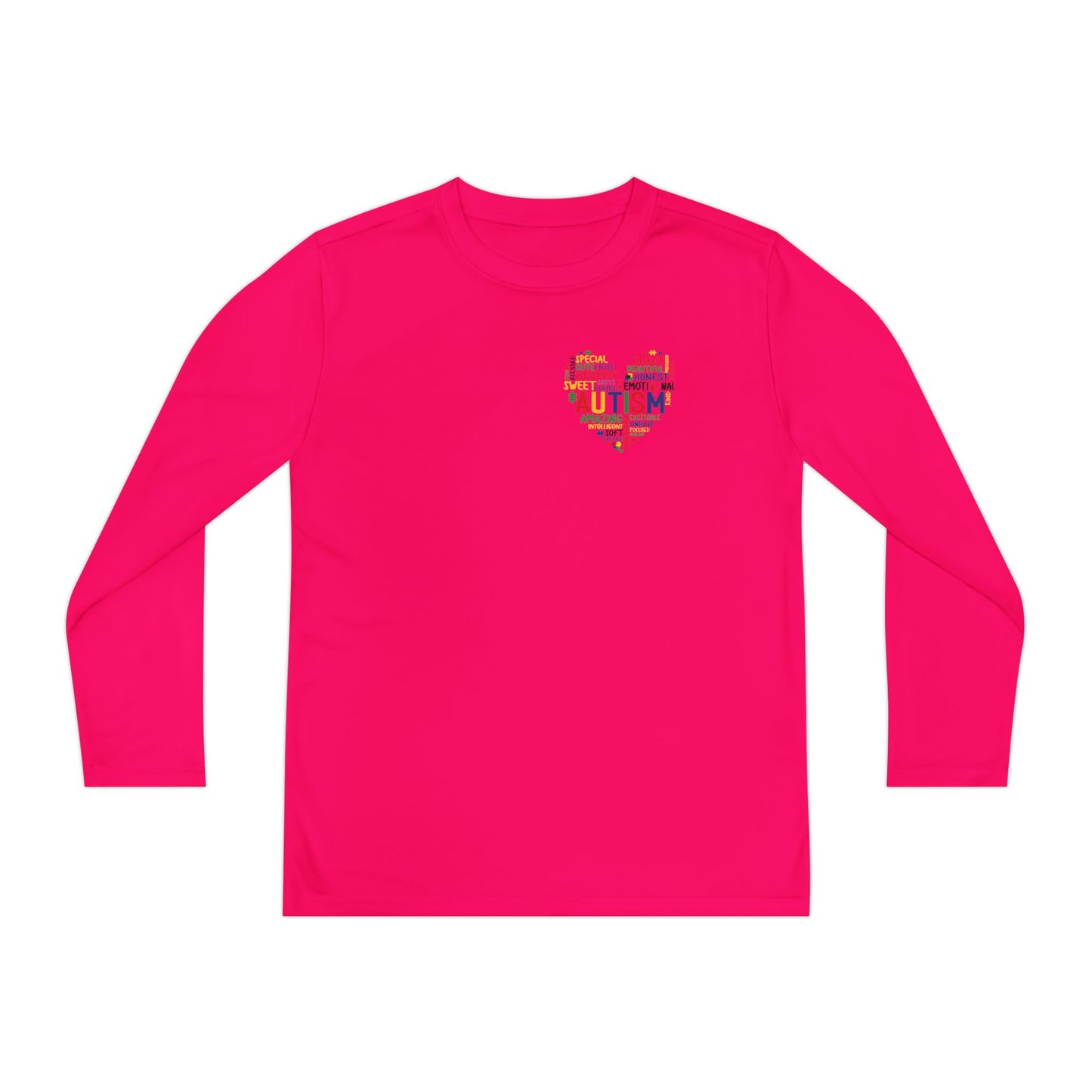Youth Autism Puzzle Heart Long Sleeve Shirt