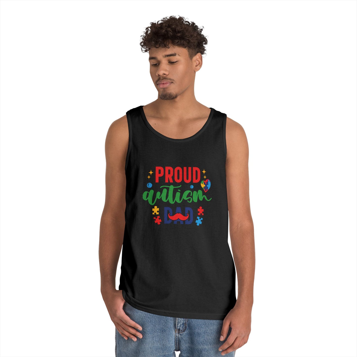 Proud Autism Dad Tank Top