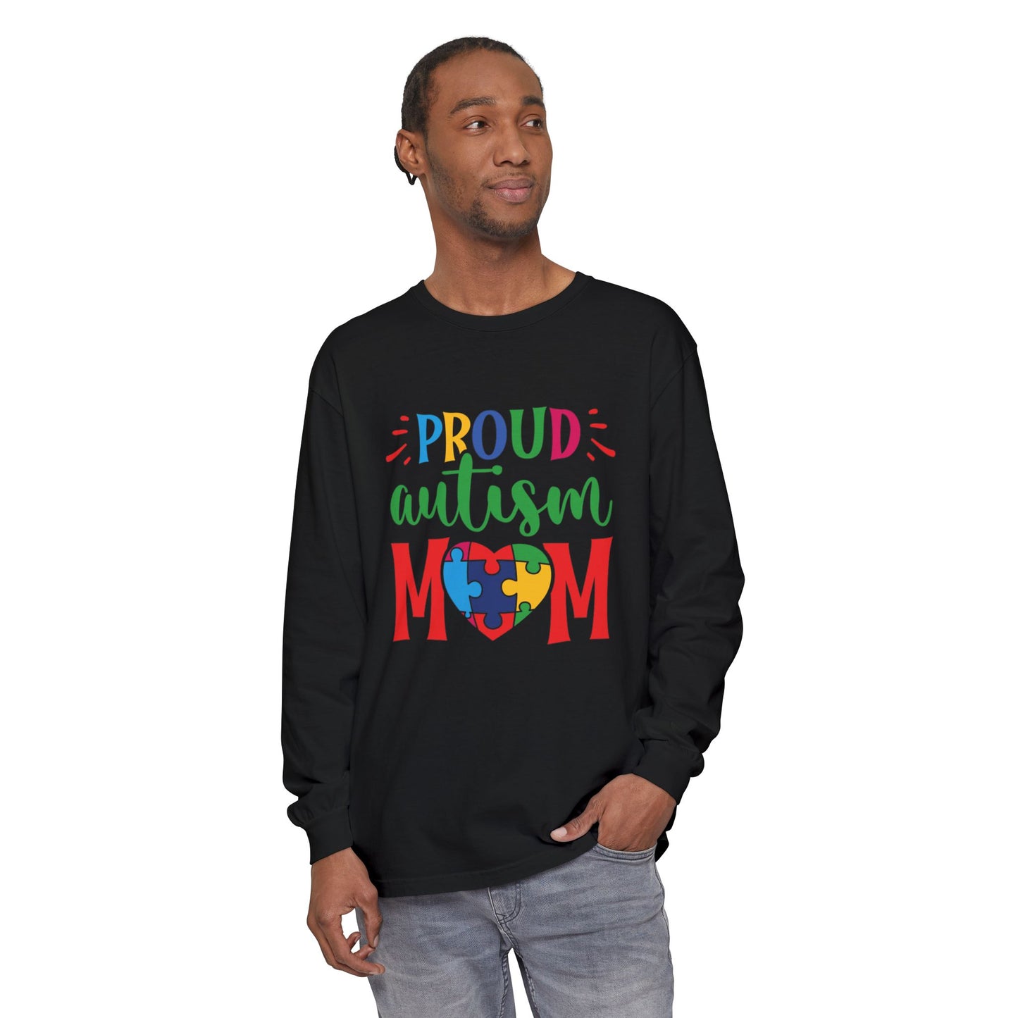 Proud Autism Mom Long Sleeve Tee