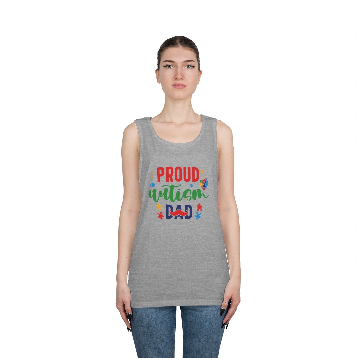 Proud Autism Dad Tank Top