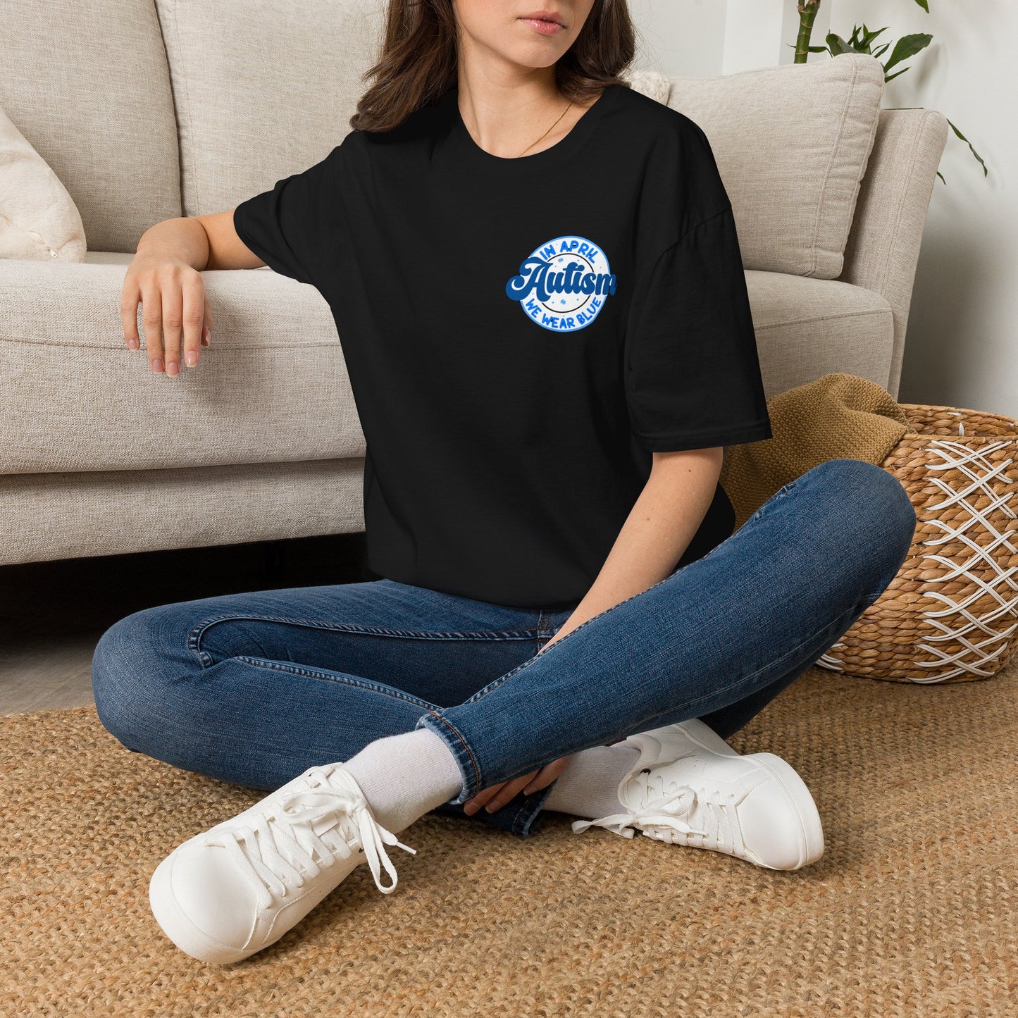In April We Wear Blue Tee