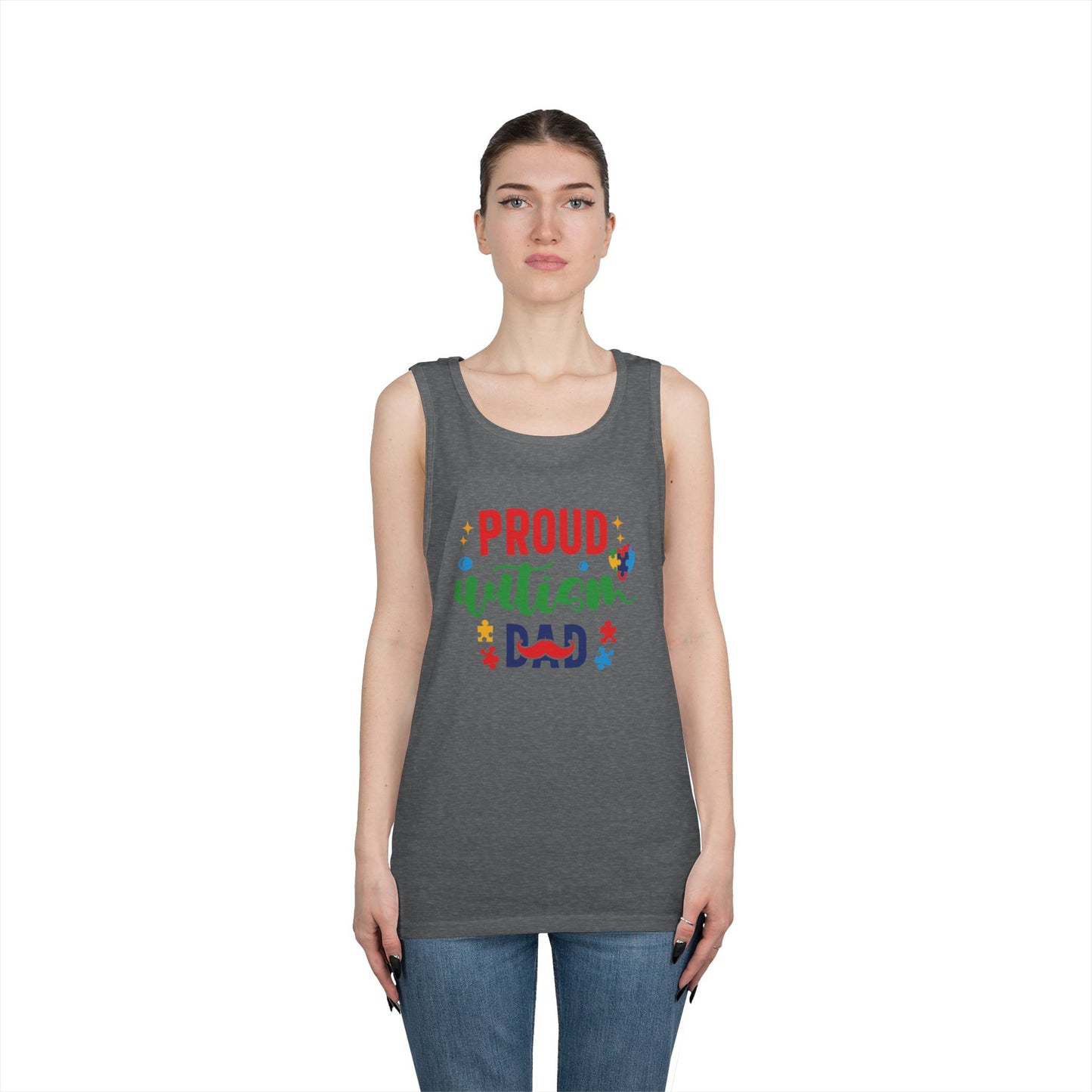 Proud Autism Dad Tank Top