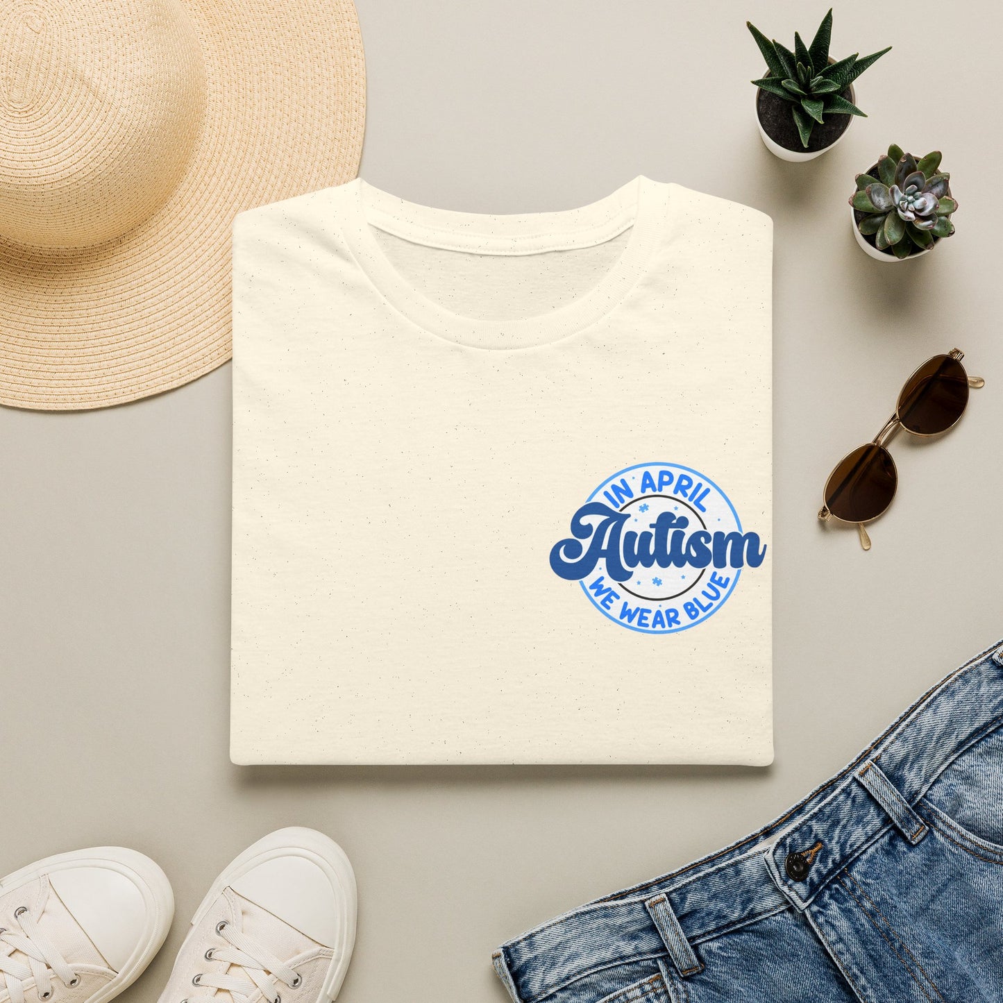 In April We Wear Blue Tee
