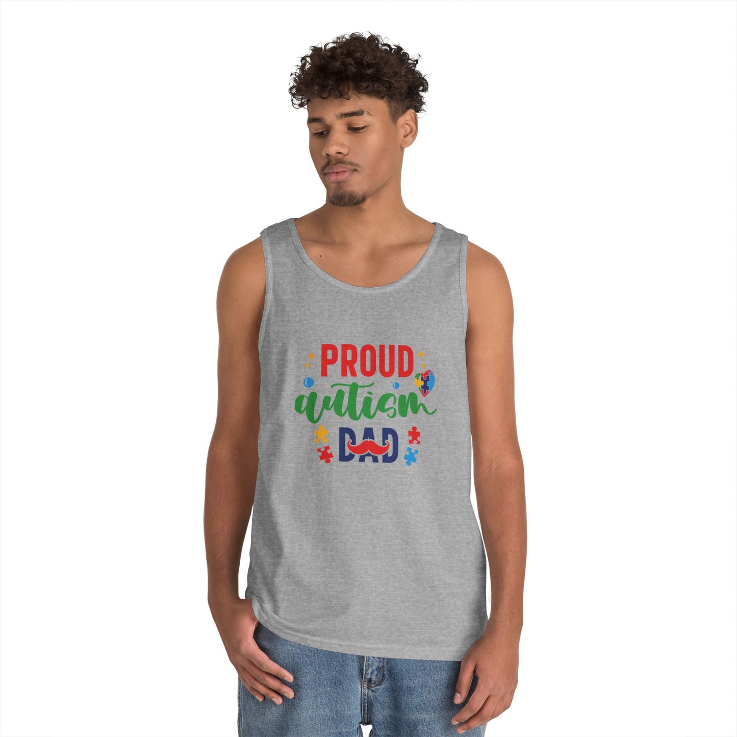 Proud Autism Dad Tank Top
