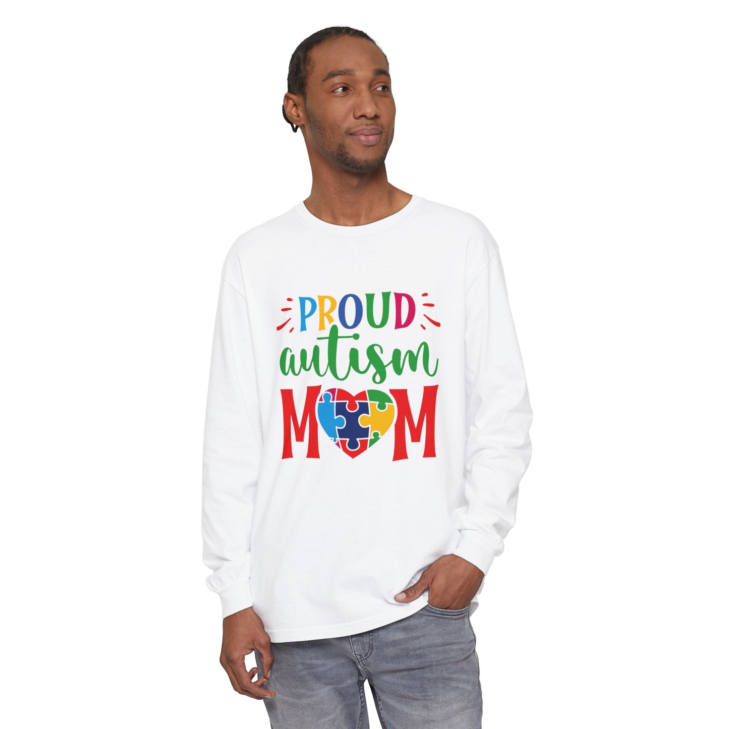 Proud Autism Mom Long Sleeve Tee