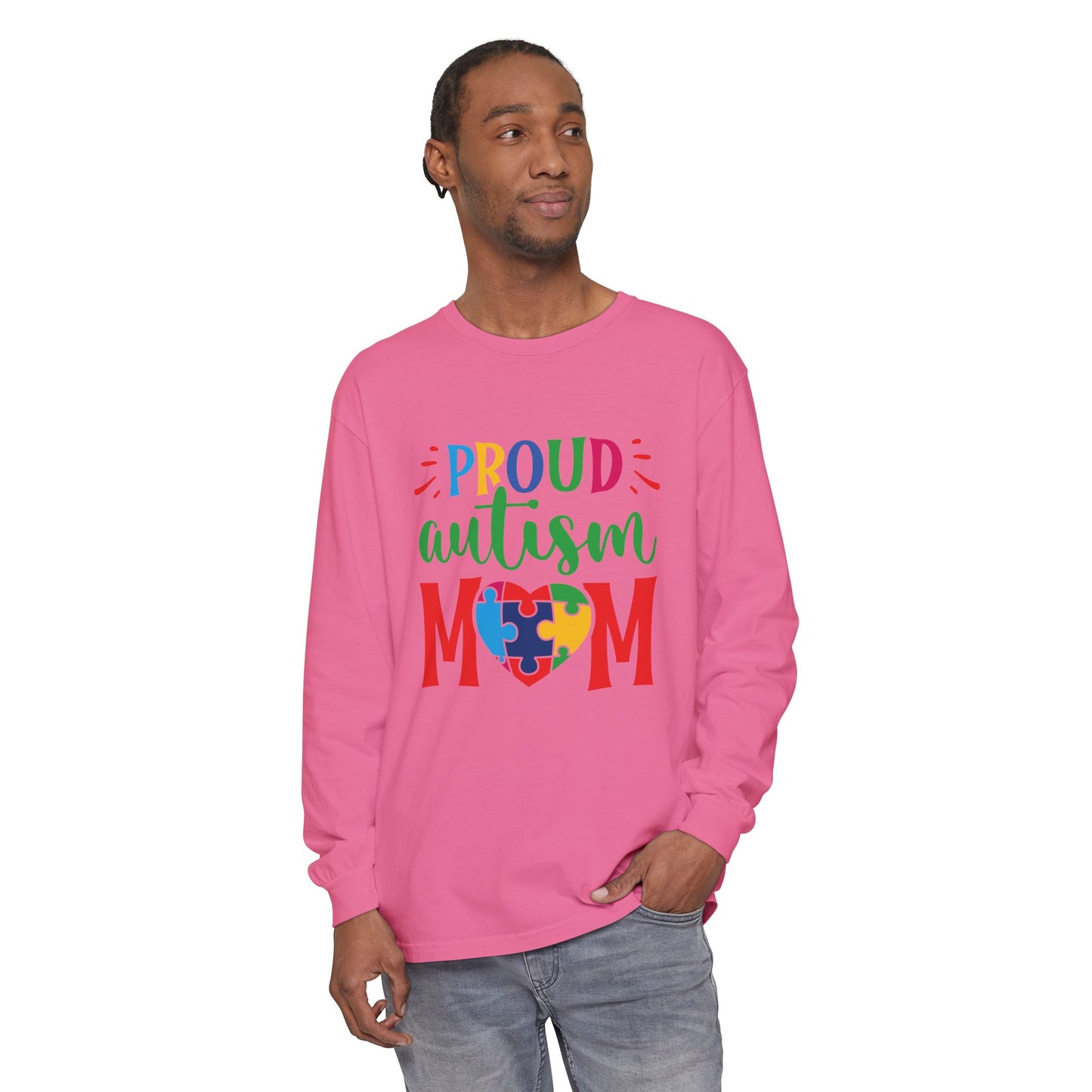 Proud Autism Mom Long Sleeve Tee