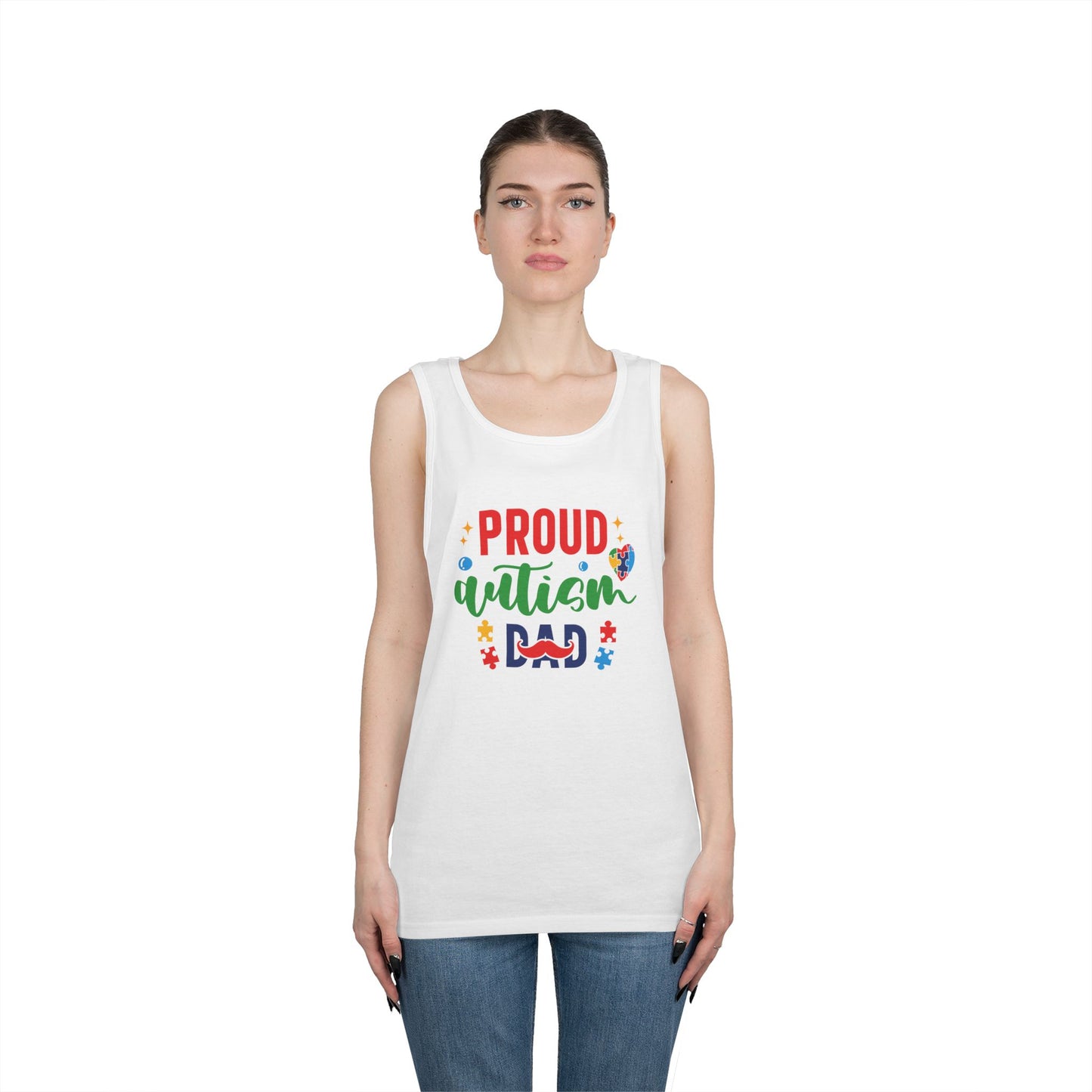 Proud Autism Dad Tank Top