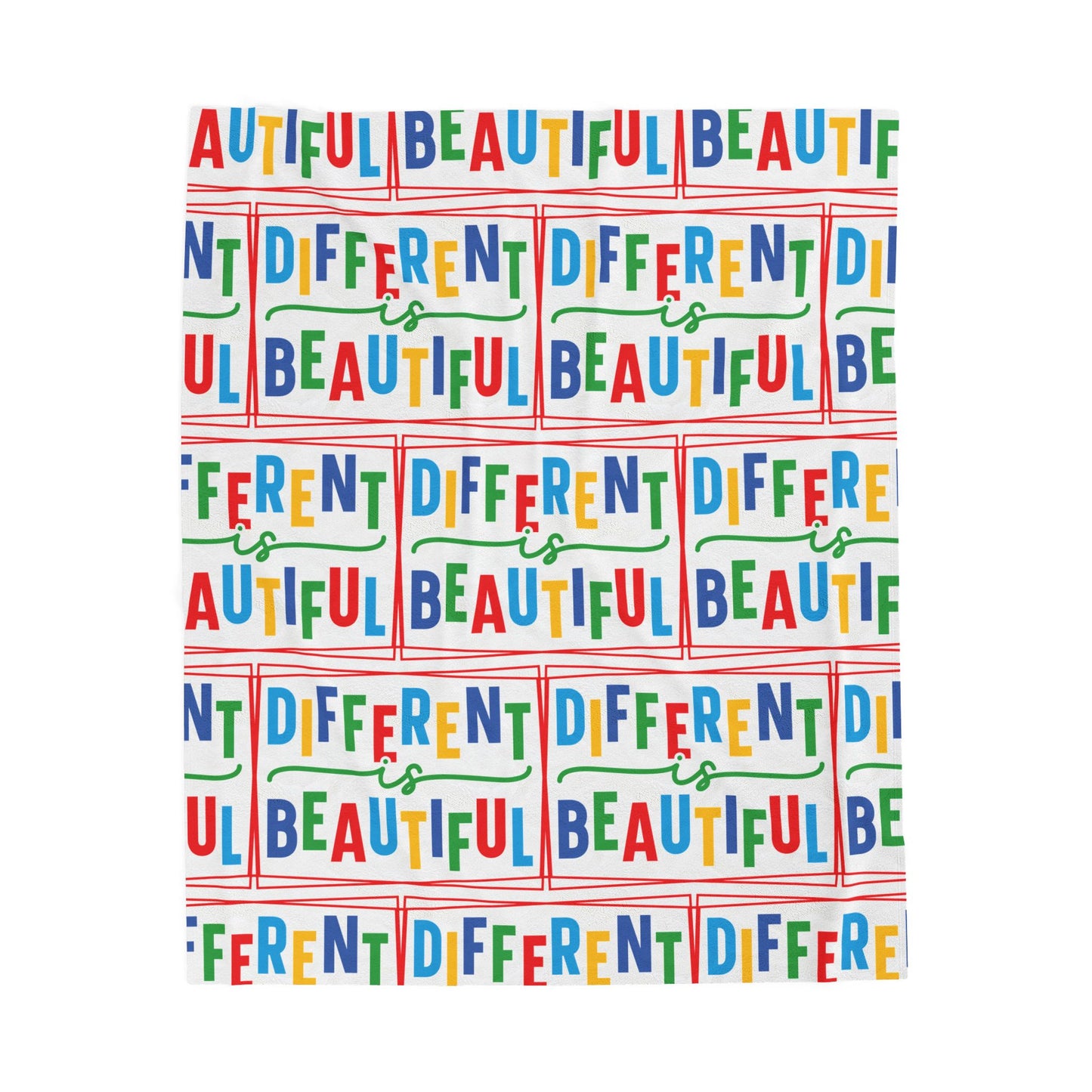 Different Is Beautiful Plush Blanket