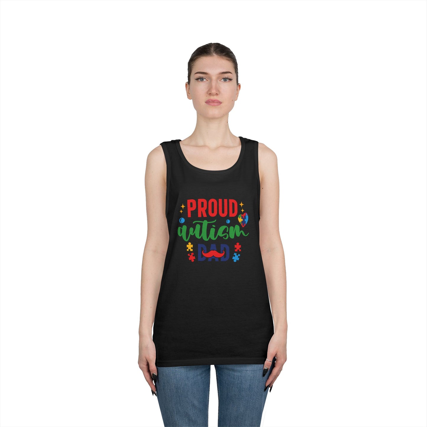 Proud Autism Dad Tank Top