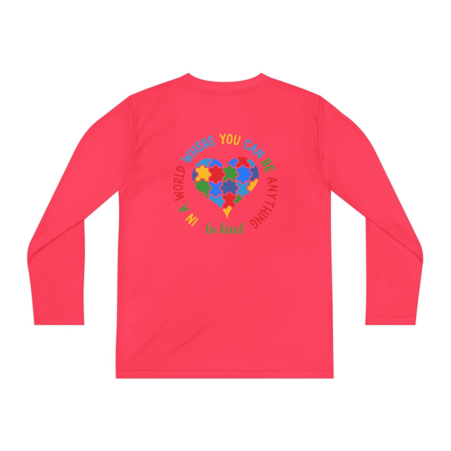 Youth Autism Puzzle Heart Long Sleeve Shirt