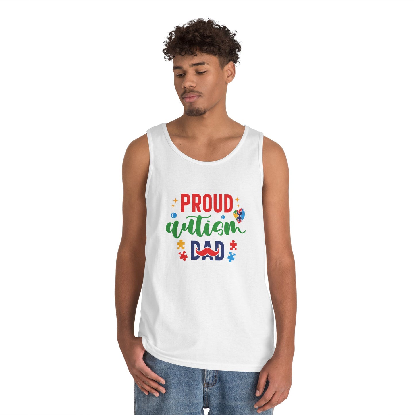 Proud Autism Dad Tank Top