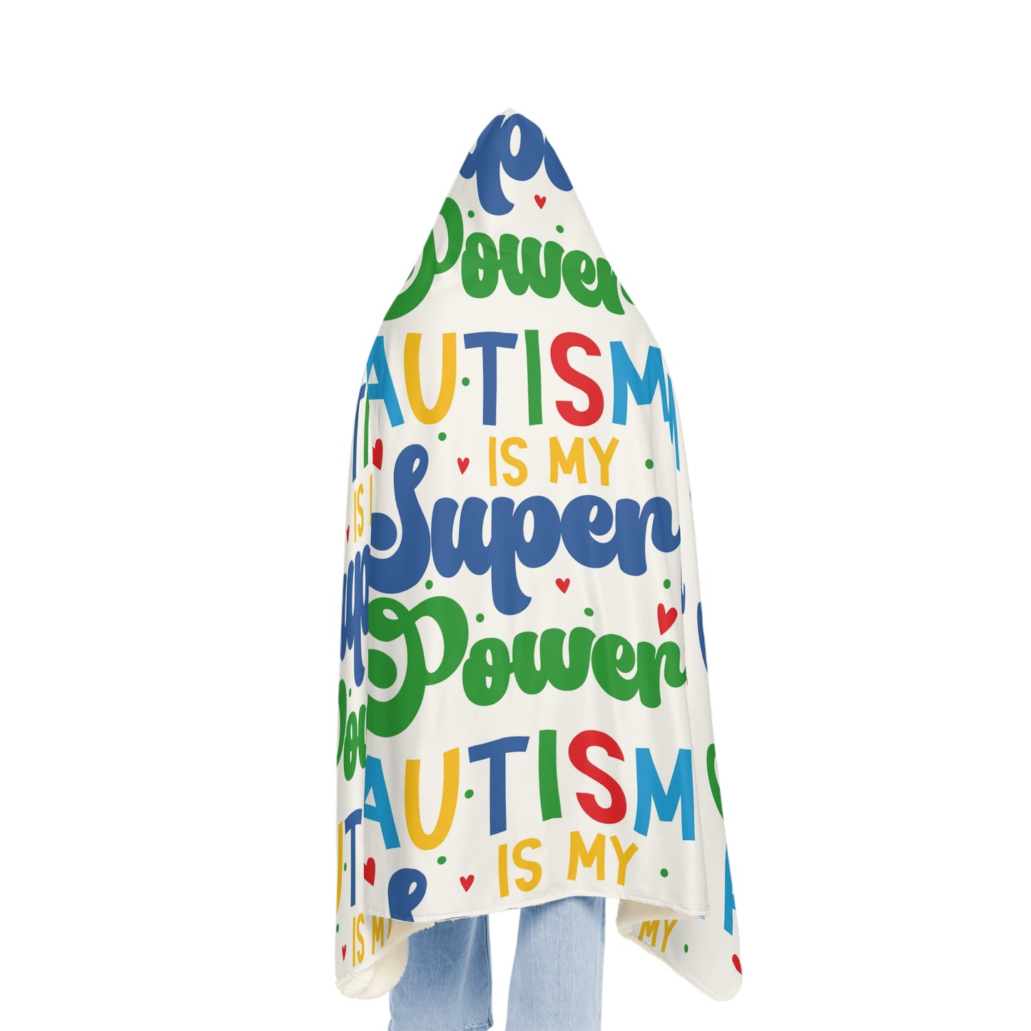 Autism Is My Superpower Hooded Blanket