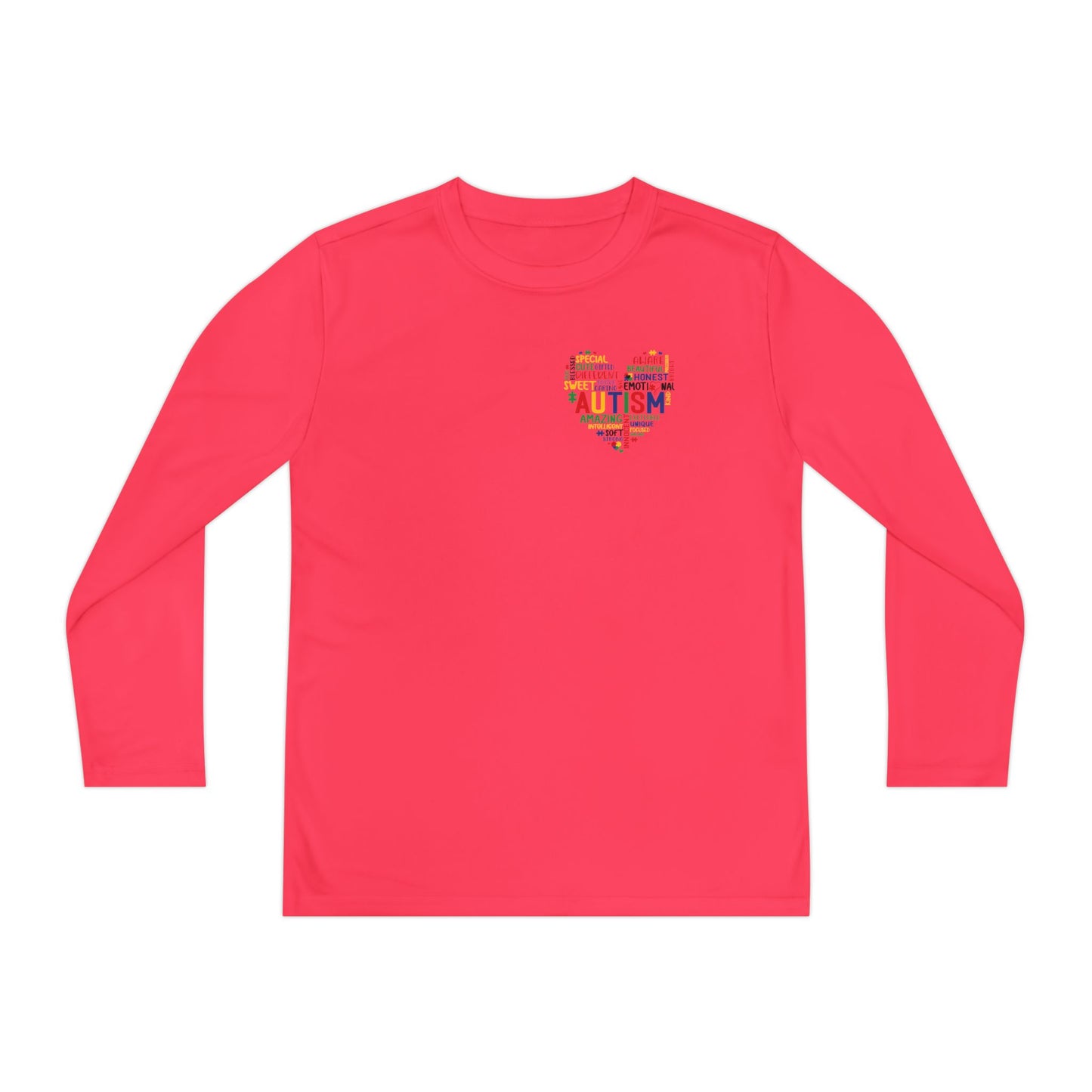 Youth Autism Puzzle Heart Long Sleeve Shirt
